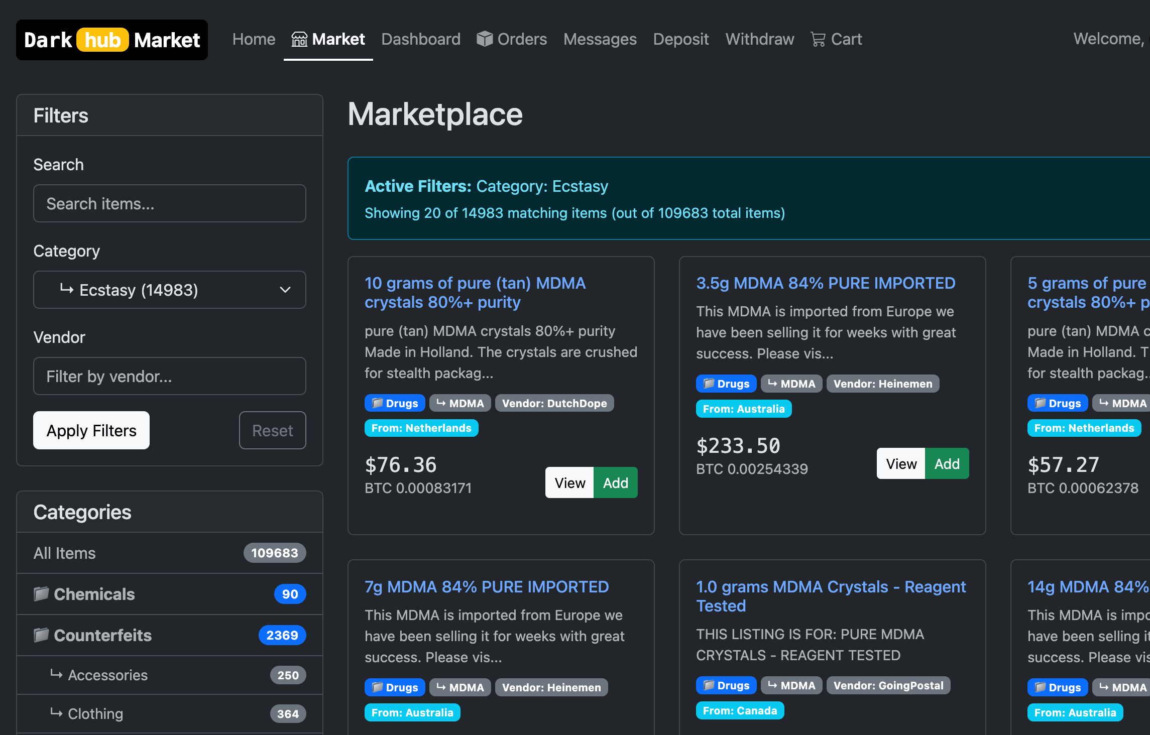 Darkhub Market